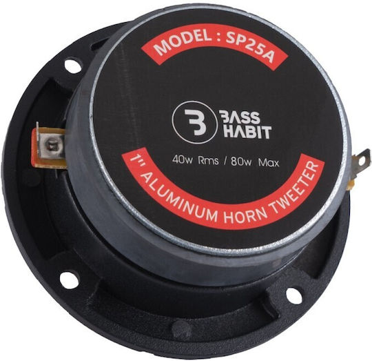 Bass Habit Tweeter Αυτοκινήτου Στρογγυλό Bass Habit Play 100dB