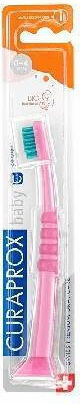 Curaprox 4260 Бебешка Четка За Зъби За 0м+ Розово/Зелено