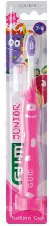 GUM 902 Junior Monster Children's Toothbrush For 6+ Years Light Blue-Blue