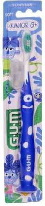 GUM 902 Junior Monster Children's Toothbrush For 6+ Years Light Blue-Blue