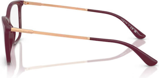Vogue Rame Ochelari Pentru Femei Acetat Structură Scheletică Fluture Roșii VO5563 2875
