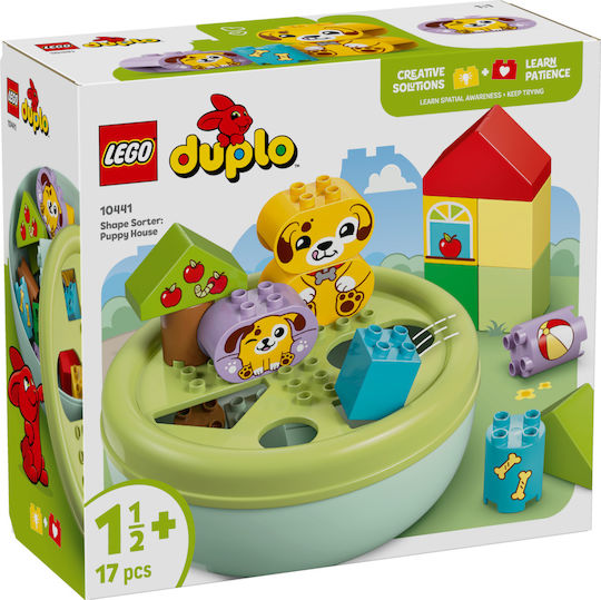 LEGO Duplo Formen Sortierer Hundehütte für 1.5+ Jahre 17Stücke