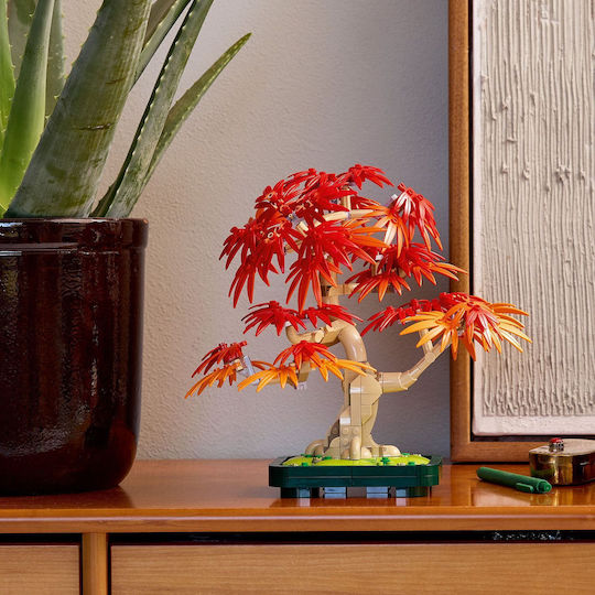 BOTANIZE × SATOSHI TAMAMURA ART Pot LEGO Botanical Collection Bonsai Japonez Cu Arțar Roșu Pentru 18+