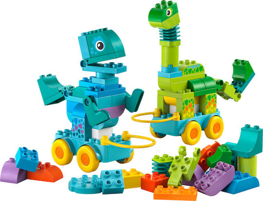 LEGO Duplo 3in1 Dinozauri pe Roți pentru 3+ Ani 108 Bucăți