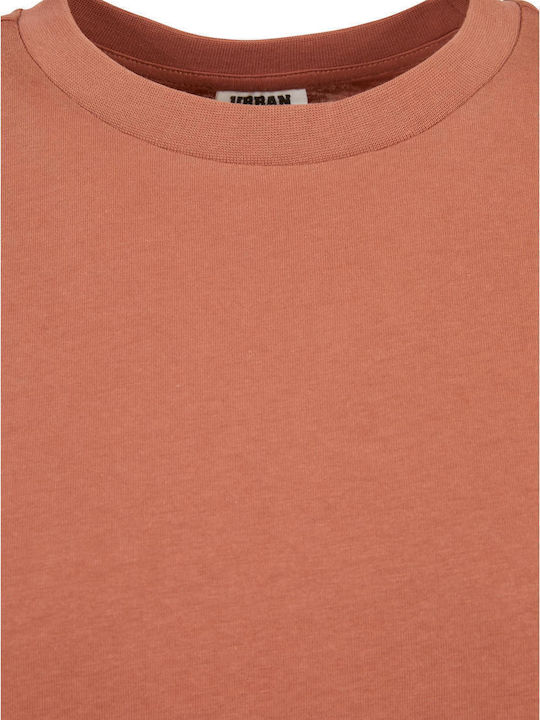 Καλοκαιρινό Mini Αθλητικό Φόρεμα T-shirt Κοντομάνικο Terracotta