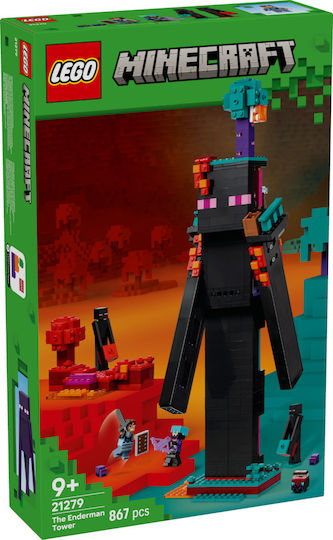LEGO Minecraft The Enderman Tower for Ages 9+ 867 Pieces
