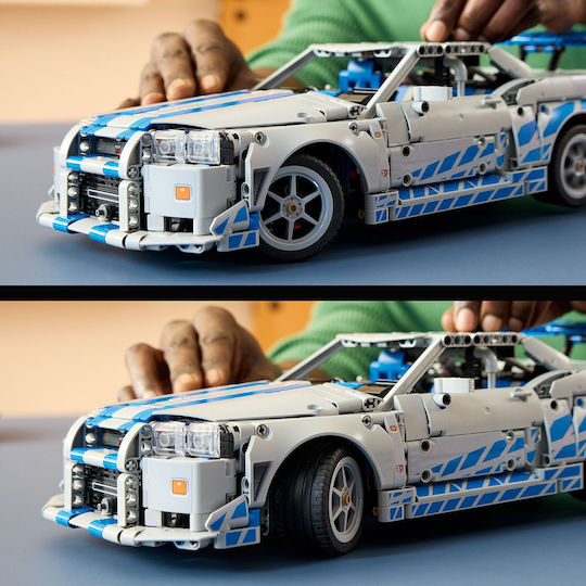 LEGO Technic 2 Fast 2 Furious Nissan Skyline GT-R (R34) Car for 18+ Years 1410 Pieces