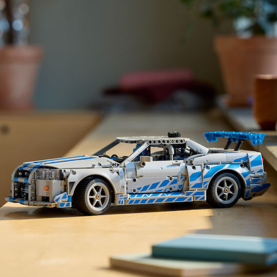 LEGO Technic 2 Fast 2 Furious Nissan Skyline GT-R (R34) Car for 18+ Years 1410 Pieces