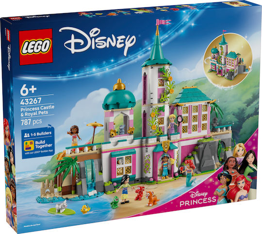 LEGO Disney Princess Castle & Royal Pets for 6+ Years 787 Pieces