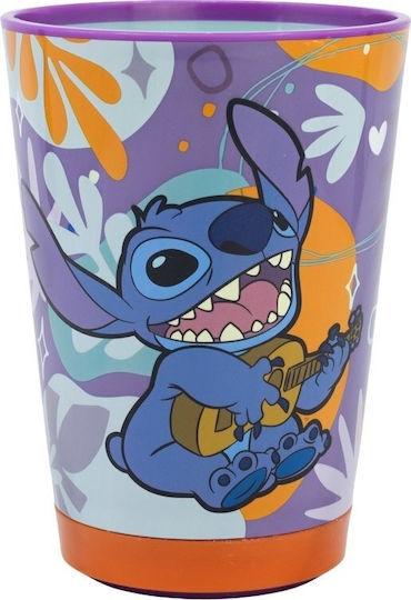 Disney Aloha Collection Ποτήρι Νερού από Πλαστικό σε Μωβ Χρώμα 470ml