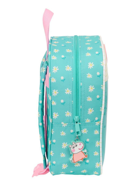 Ghiozdane Scoala Peppa Pig Pretty Flowers Galben Menta 22 X 27 X 10 Cm