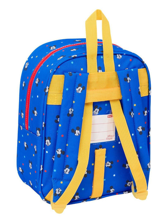 Ghiozdan Mickey Mouse Clubhouse Good Day Albastru 22 X 27 X 10 Cm