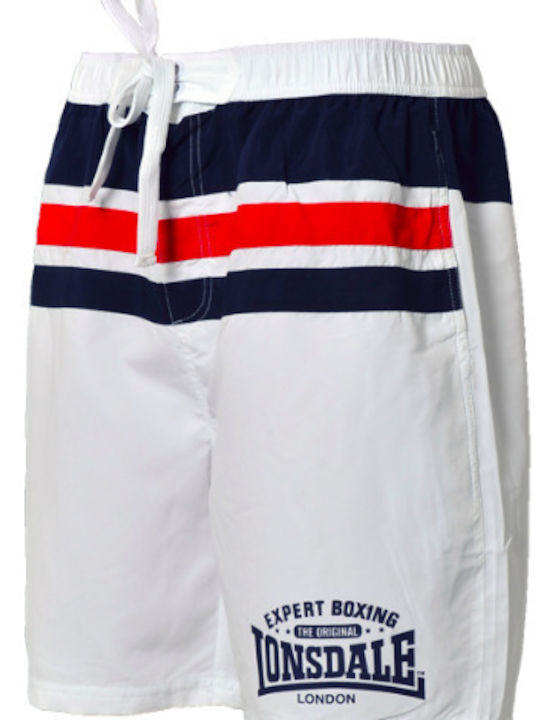 Lonsdale Longhill White Men's Swimwear Bermuda White