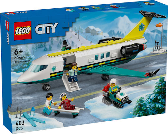 LEGO City Emergency Air Ambulance Airplane for Ages 6+ 403 Pieces