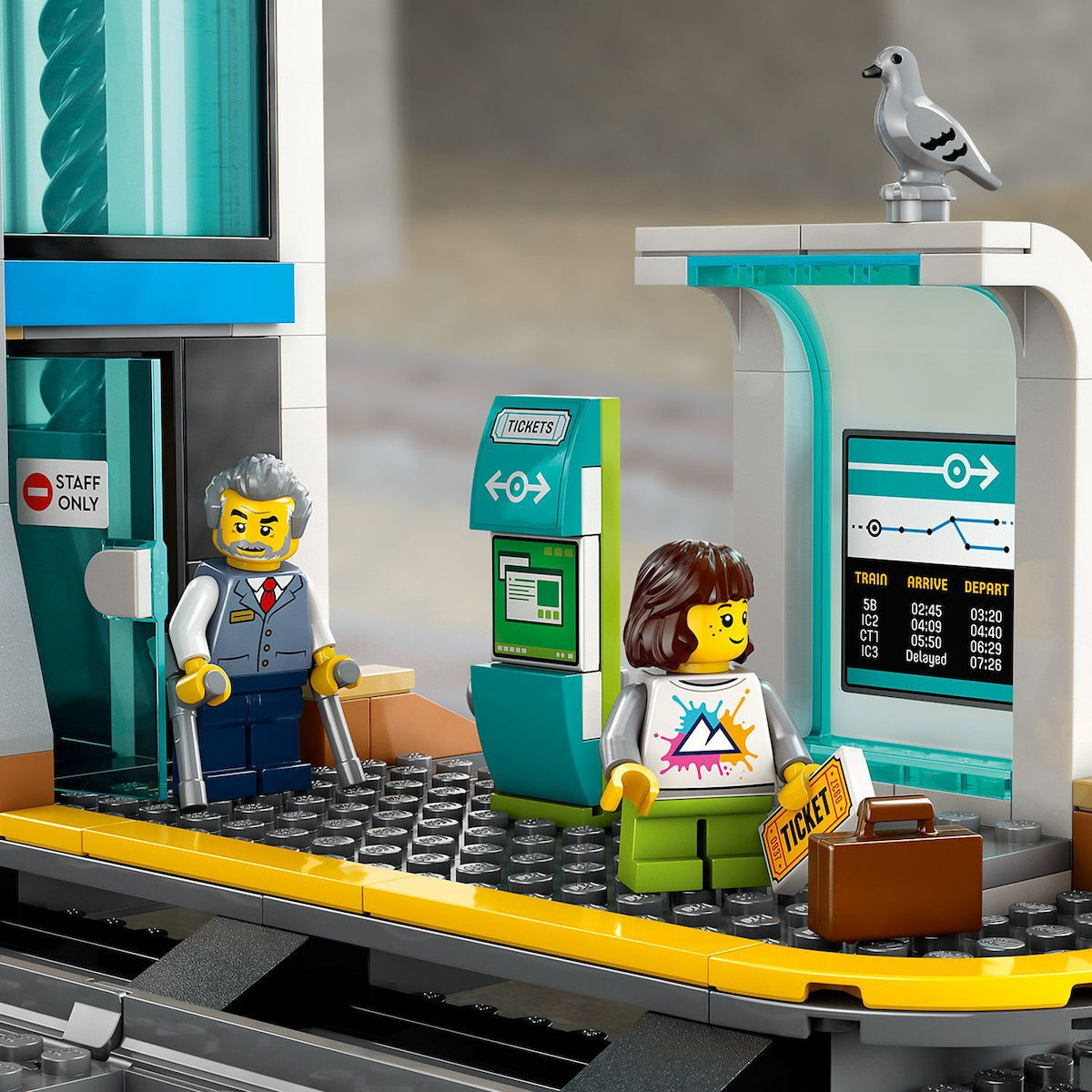 LEGO City Central Train Station Pentru 7+ Ani 752 Bucăți 60469