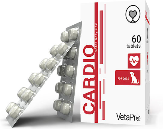 Vetapro Cardio Dietary Supplement for Dogs in Tablets 60 tabs for Heart Conditions 958817