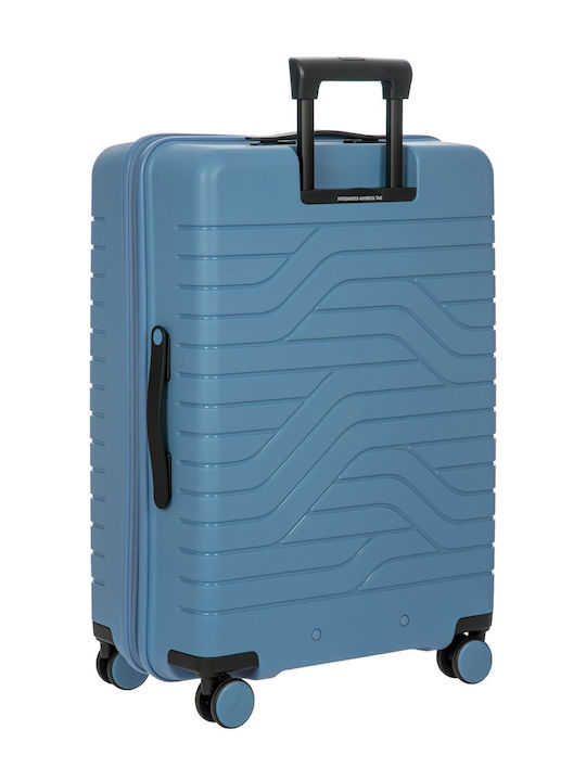 Bric's Milano Μεγάλη Βαλίτσα Ταξιδίου Σκληρή Grey Blue με 4 Ρόδες Ύψους 71εκ.