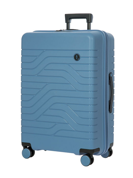Bric's Milano Μεγάλη Βαλίτσα Ταξιδίου Σκληρή Grey Blue με 4 Ρόδες Ύψους 71εκ.