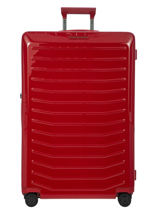 Porsche Design Large Travel Suitcase Carmine Red with 4 Wheels Height 82cm