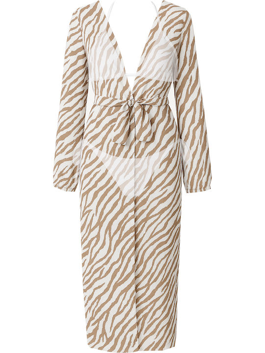 Set Bikini Triunghi & Brazilia Animal Print White