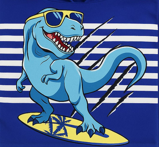BestFor Blue Dragon Kinder Strandponcho Blau 58 x 56cm.