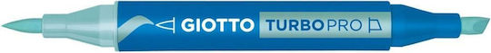 Giotto Turbo Pro Hellblau Zeichenmarker Doppelseitig