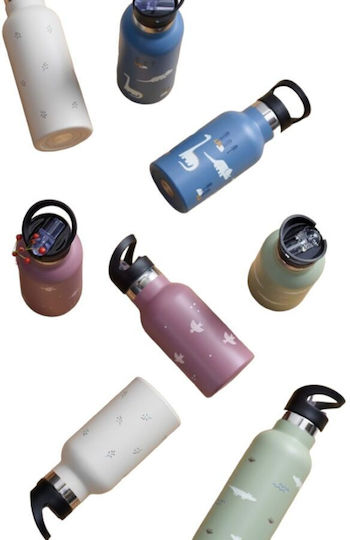 Fresk Kids Water Bottle Thermos Stainless Steel with Straw Blue 500ml