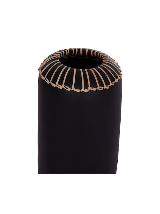 HomeMarkt Decorative Vase Lennox Black 18x18x33cm