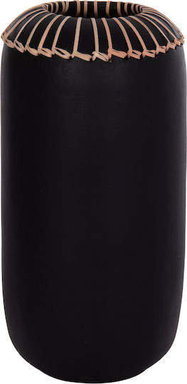 HomeMarkt Decorative Vase Lennox Black 18x18x33cm