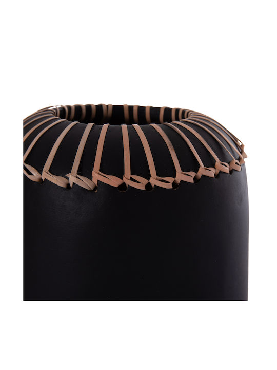 HomeMarkt Decorative Vase Lennox Black 18x18x33cm