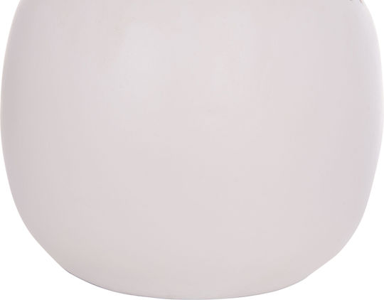 HomeMarkt Decorative Vase Lennox White 22x22x20cm