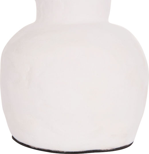 HomeMarkt Decorative Vase Clayvon White 14x14x20cm