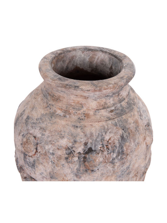 HomeMarkt Decorative Vase Vermo Gray 17x17x19cm