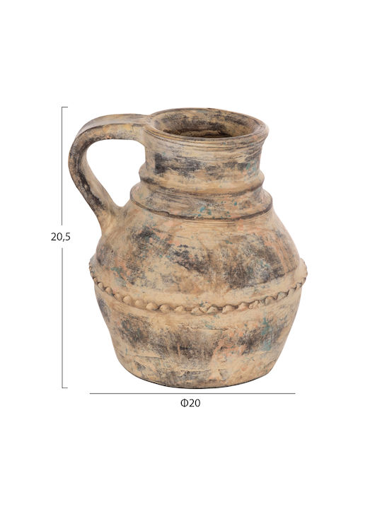HomeMarkt Decorative Vase Vermo Beige 20x20x20cm