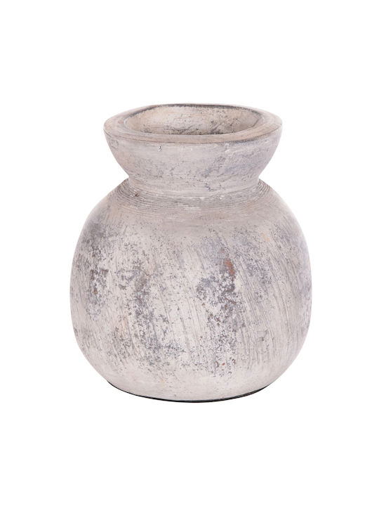 HomeMarkt Decorative Vase Vermo Gray 18x18x19cm