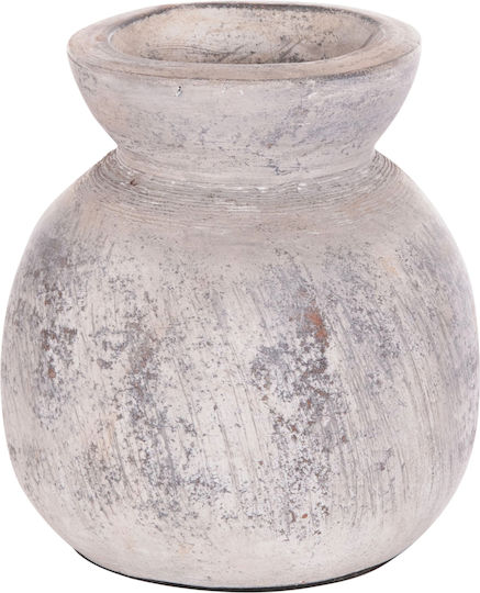 HomeMarkt Decorative Vase Vermo Gray 18x18x19cm