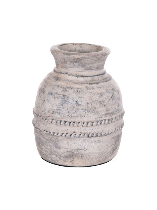 HomeMarkt Decorative Vase Vermo Gray 21x21x25cm