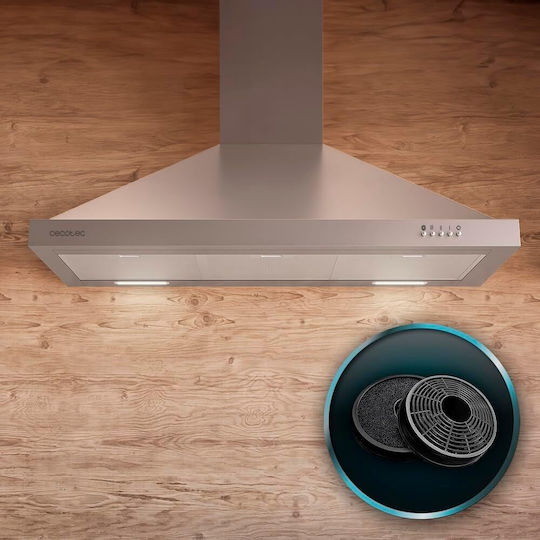 Cecotec Bolero Каминен аспиратор Рециркулация 90см Inox