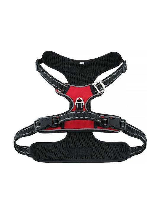 Dog Harness Oxford A Size Xs Red Black Oem