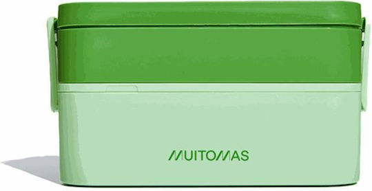 Muitomas Recipient pentru copii din plastic 1.7lt Verde x x 12.5buc