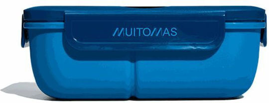 Muitomas Πλαστικό Παιδικό Δοχείο Φαγητού 1.1lt Μπλε 21.5 x 14.5 x 8.5εκ.