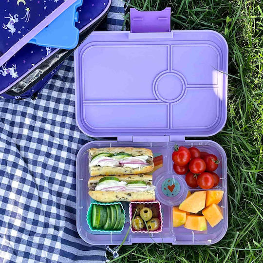 Yumbox Plastik Kinder Lebensmittelbehälter 9.5Es Isoliert Lila