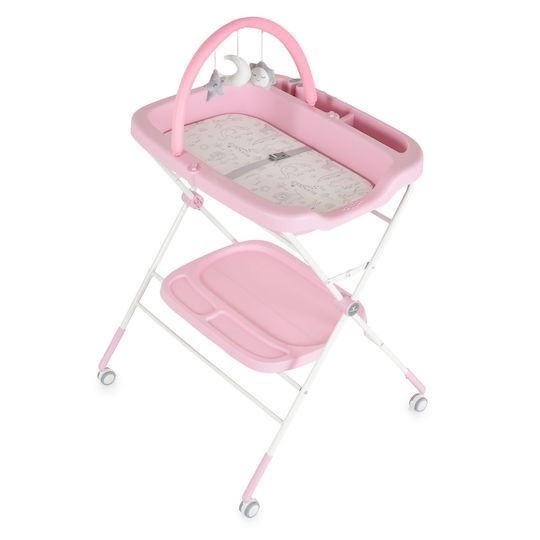 Baby Wickelkommode- Möbel Rosa 77x68.5x126cm
