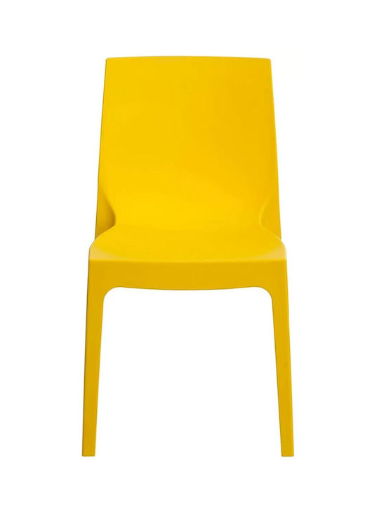 Scaun de exterior Polipropilenă Rome Galben 54x52x81cm