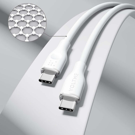 Voltme USB 2.0 Cable USB-C Male - USB-C 60W PD Green 1m