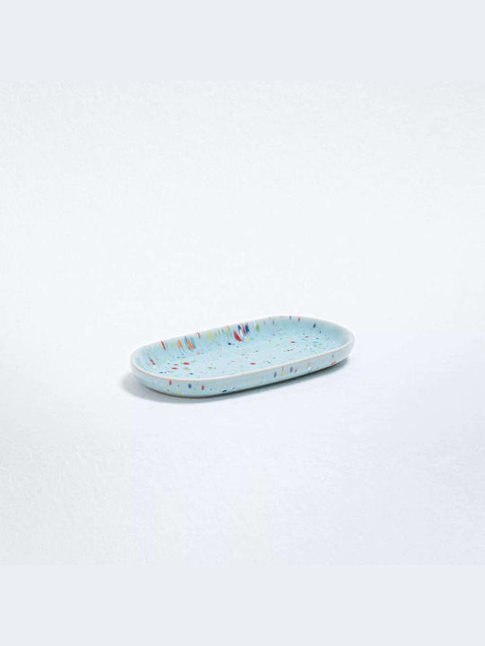 Egg Back Home Oval Serviertablett in Blau Farbe 17.5x2cm 2429-MT-BL 1Stück
