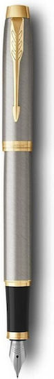 Parker Im Core Bürstenmetall Gt Set Füllfederhalter Kugelschreiber 3501179756271 Federn Mittel