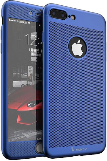 iPaky 360 Full Cover Tempered Glass / Plastic / Silicon 0.3mm Albastru (iPhone 8/7 Plus)