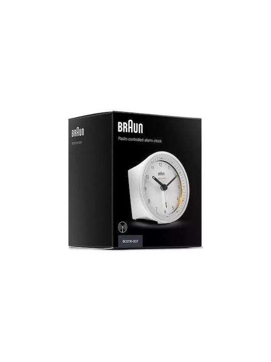 Braun Επιτραπέζιο Ρολόι με Ξυπνητήρι Λευκό 160457