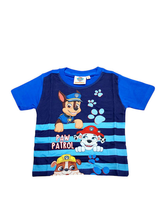 Disney Παιδική Πιτζάμα Καλοκαιρινή Μπλε Paw Patrol